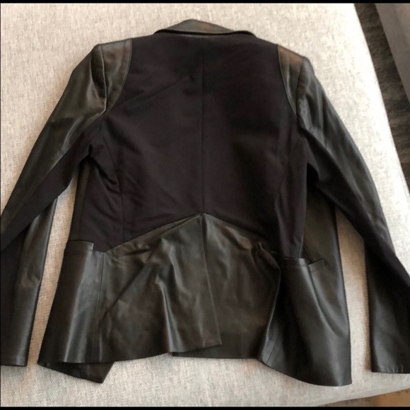 Authentic Veronica Beard Dickey Leather Blazer Jacket EUC - Picture 3 of 7